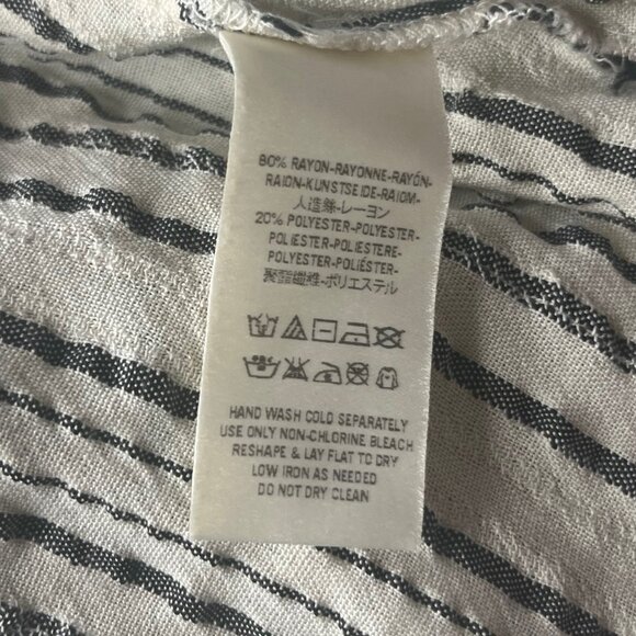 Free People Womens Shirt Tunic Cream Gray Boho Size XS - Picture 8 of 8